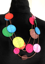 Load image into Gallery viewer, Bright Acrylic Disc Necklace
