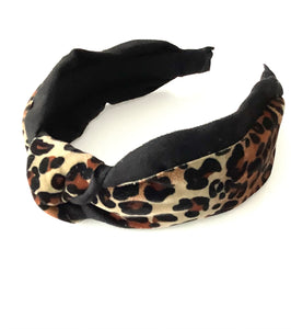 Leopard Print Knot Headband