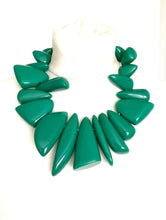 Load image into Gallery viewer, Green Acrylic Abstract Necklace
