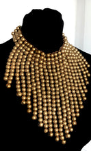 Load image into Gallery viewer, Gold Bead Statement Necklace
