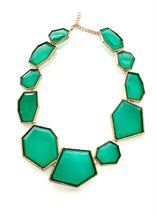 Load image into Gallery viewer, Green Resin Transparent Necklace
