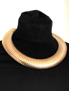 Gold Omega Style Necklace