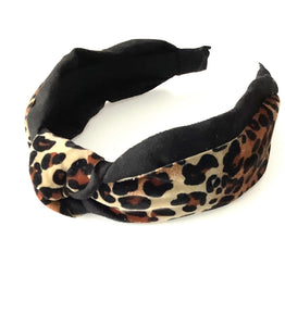 Leopard Print Knot Headband