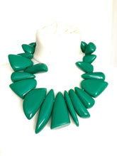 Load image into Gallery viewer, Green Acrylic Abstract Necklace
