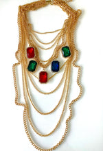 Load image into Gallery viewer, Jewelled Chain Statement Necklace
