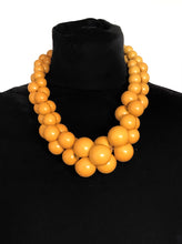 Load image into Gallery viewer, Chunky Mustard Bead Necklace
