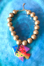 Load image into Gallery viewer, Wooden Tropical Fish Necklace
