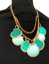 Load image into Gallery viewer, Green Shell Layered Handmade Necklace
