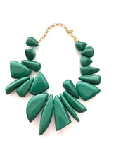 Load image into Gallery viewer, Green Acrylic Abstract Necklace
