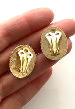 Load image into Gallery viewer, Clip On Green Faceted Earrings
