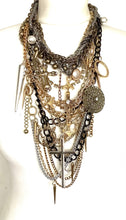Load image into Gallery viewer, Metallic Chain and Cross Festival Necklace
