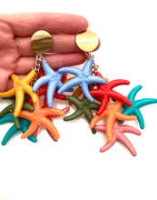 Load image into Gallery viewer, Long Starfish Statement Earrings
