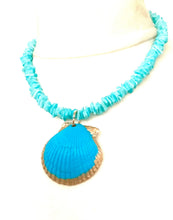 Load image into Gallery viewer, Turquoise Shell Necklace
