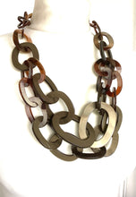 Load image into Gallery viewer, Khaki Double Chain Link Necklace
