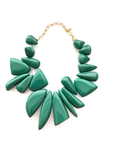Load image into Gallery viewer, Green Acrylic Abstract Necklace
