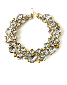 Crystal Collar Statement Necklace