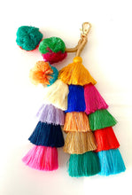 Load image into Gallery viewer, Boho Pom Pom Tassel Bag Charm
