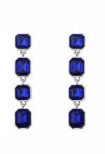 Load image into Gallery viewer, Blue Jewel Drop Earrings

