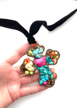 Load image into Gallery viewer, Boho Cross Pendant Choker Necklace
