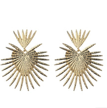Load image into Gallery viewer, Gold Starburst Earrings
