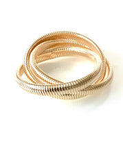 Load image into Gallery viewer, Gold Triple Twist Bracelet
