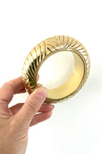 Load image into Gallery viewer, Chunky Vintage Gold Brass Bangle
