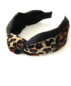 Leopard Print Knot Headband