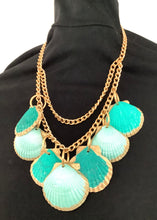 Load image into Gallery viewer, Green Shell Layered Handmade Necklace
