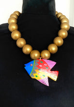 Load image into Gallery viewer, Wooden Tropical Fish Necklace
