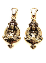 Load image into Gallery viewer, Clip On Vintage Antique Gold Earrings
