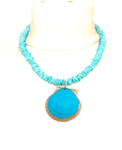 Load image into Gallery viewer, Turquoise Shell Necklace
