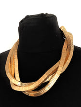 Load image into Gallery viewer, Gold Metal Twist Necklace
