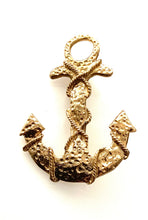 Load image into Gallery viewer, Vintage Gold Anchor Brooch

