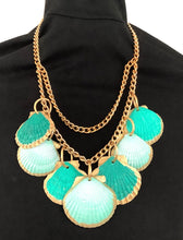 Load image into Gallery viewer, Green Shell Layered Handmade Necklace
