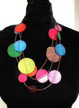 Load image into Gallery viewer, Bright Acrylic Disc Necklace
