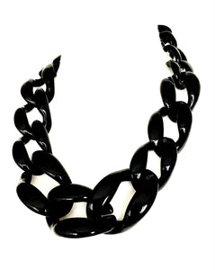 Chunky Black Chain Necklace