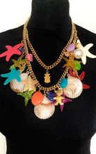 Load image into Gallery viewer, Starfish and Sea Shell Statement Necklace
