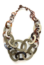 Load image into Gallery viewer, Khaki Double Chain Link Necklace
