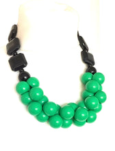 Load image into Gallery viewer, Chunky Green Bead Necklace
