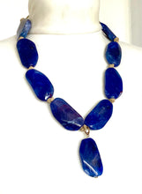 Load image into Gallery viewer, Navy Blue Bead Necklace
