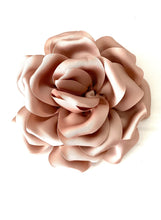 Load image into Gallery viewer, Beige Satin Flower Corsage Brooch
