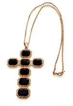 Load image into Gallery viewer, Black Cross Pendant Necklace
