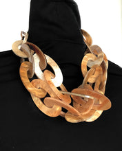 Load image into Gallery viewer, Chunky Beige Acrylic Chain Necklace
