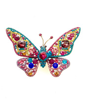 Load image into Gallery viewer, Bejewelled Butterfly Brooch

