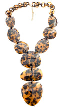 Load image into Gallery viewer, Long Brown Tortoise Shell Necklace
