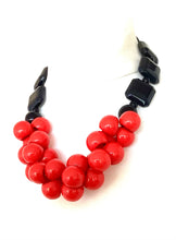 Load image into Gallery viewer, Red Bead Statement Necklace
