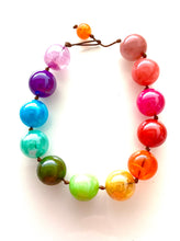 Load image into Gallery viewer, Rainbow Resin Bead Necklace
