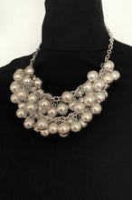 Load image into Gallery viewer, Silver Metallic Bead Necklace
