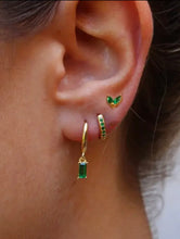 Load image into Gallery viewer, 3 Piece Emerald Green Earrings Set
