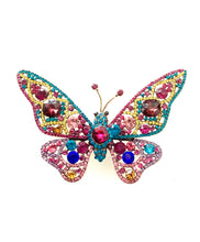 Load image into Gallery viewer, Bejewelled Butterfly Brooch
